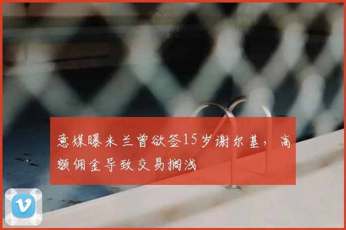 意媒曝米兰曾欲签15岁谢尔基，高额佣金导致交易搁浅